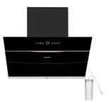 Faber Bolt 90cm 1500 m³/hr | Steam Clean Kitchen Chimney| Powerful Turbo Suction| Low Noise | Filterless| Touch & Gesture Control |5Yrs Product, 12Yrs Motor Warranty by Faber| HOOD BOLT FL SW SC BK 90