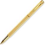 Caran d' Ache Chevron Gold Plated Ecridor Rollerball Pen, Gold Chevron (0838.208)