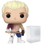 POP WWE: The American Nightmare - Cody Rhodes Funko Vinyl Figure (Bundled with Compatible Box Protector Case), Multicolor, 3.75 inches