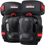 NoCry Professional Work Knee Pads for Men Construction with Ankle Support and Heavy Duty Anti-Slip Cap - Foam Cushion and Extra Thick Gel Knee Pads for Women and Men - Reinforced Thigh & Shin Straps