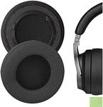 Geekria Comfort Mesh Fabric Replacement Ear Pads for Corsair Virtuoso RGB, Virtuoso RGB Wireless SE, Virtuoso RGB Wireless XT Headphones Ear Cushions, Ear Cups Cover Repair Parts (Black)