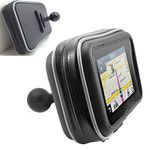 LycoGear 6-inch Screen GPS Water Resistant Case for Garmin Nuvi Drive DriveSmart 6" GPS (w/ 1" Male Rubber Coating Ball Connection)