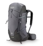 Rab Exion 38-Liter Backpack - Comfortable Daypack for Hiking, Trekking, & Backpacking - Anthracite/Graphene - Medium/Large
