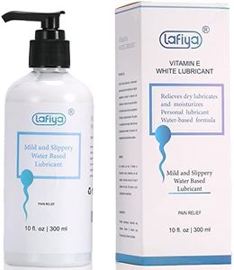 Water Based Lubricant, Vitamin E Creamy White Lube for Vaginal and Anal Sex, Long Lasting Non Sticky Slippery Personal Lubricant Moisturizer for Women Men Massage 10 oz