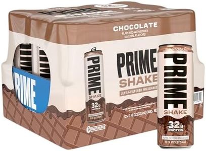 PRIME Shakes, Chocolate, 32g Protein Shake for Muscle Support & Recovery, Ultra-Filtered Milk, Lactose Free, Low Sugar, Low Calorie, Ready to Drink, 11 fl oz, 12 Pack