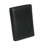 Timberland mens Leather Trifold With Id Window Tri Fold Wallet, Black (Blix), One Size UK