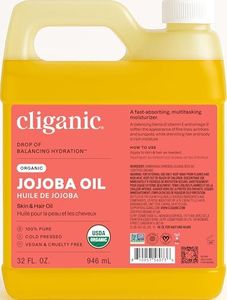 Cliganic Organic Jojoba Oil Bulk 32oz, 100% Pure