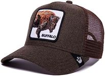 Goorin Bros. The Farm Plaid/Wool Unisex Trucker Hat, Dark Green (The Buffalo), One Size