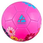 Vizari Blossom Soccer Ball, Pink/Bl