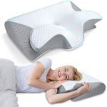 HOMCA Memory Foam Pillow, 2 in 1 Ne