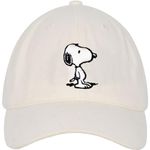 Concept One Unisex's Peanuts Snoopy Dad Hat, Adjustable Baseball Cap, Tan, One Size