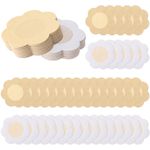 Sibba 40 Pieces Nipple Lift Cover Pasties Pads Stickers Women Breast Petals Nipless Pasty Boob Skin Nude Invisible Waterproof Swim Disposable Nipplecovers Sticky Satin Covers