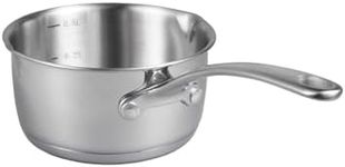 IMEEA® (17oz/500ml) Heavy Duty 18/10 Tri-Ply Stainless Steel Butter Warmer Pan with Dual Pour Spouts, 0.5-Quart