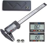 Hyannes 6inch / 150mm Electronic Digital Caliper Carbon Fiber Dial Vernier Caliper Gauge Micrometer Measuring Tool Digital Ruler