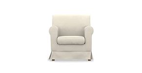 comfortly Armchair Slipcover Replacement Hand Made Compatible with JENNYLUND Armchair - COVERS ONLY (Crown - Ivory)
