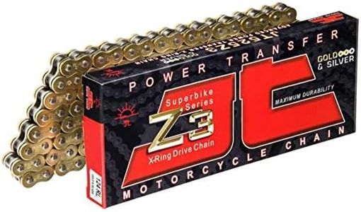 JT Chain JTC525Z3GS108RL (525 Series) Gold 108 Link Super Heavy Duty X-Ring Chain with Connecting Link