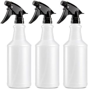 Bar5F 24 oz Empty Spray Bottles, Chemical-Resistant, Made in USA, 3-Pack