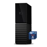 WD 8TB My Book external hard drive, Desktop HDD with Password Protection, USB 3.0, SuperSpeed USB, software for device management, backup, hardware encryption, works with PC and Mac, Black