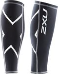 2XU UA1987b Compression Calf Guards (Black/Black, L)