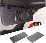 Car Sun Visor Panel Trim Cover Sticker for C6 Corvette 2005-2013, Car Visor Makeup Mirror Panel Trim Cover, Carbon Fiber (Black)