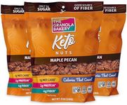 TGB Maple Pecan, Keto Nuts, No Added Sugar, Gluten Free, Healthy Low Carb Snack, 8oz Resealable Bag (Pack of 3)