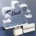 Usong Dad Birthday Gifts with Gift Box Dad Gifts from Daughter & Son - Gifts for Dad Fathers Day Christmas Acrylic Puzzle 3.9x3.3x0.6 inch