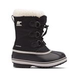 Sorel Children's Yoot Pac Nylon Waterproof Boot, Black, 4 Big Kid