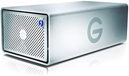 G-Technology 12TB G-RAID with Thunderbolt 3, USB-C (USB 3.1 Gen 2), and HDMI, Removable Dual Drive Storage System, Silver - 0G05753-1