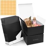 Belle Vous Black Kraft Gift Boxes (