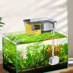 SOBO (AQ-15H | 4W | 400L/Hr | Fit for 1.5 Feet Tank) Multifunctional External Wall-Mounted Waterfall Filter with Bio Wheel | Multiple Filtration Spaces, Includes Filter Materials and Water Pump