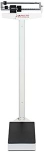 DETECTO 337 Mechanical Physician Beam Scale Without Height Rod, Dual Reading KG/LB
