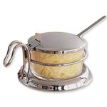 Tablecraft (357) 6 oz Glass Condiment Jar Set