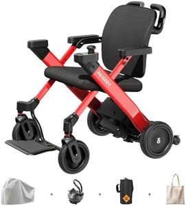 Electric Wheelchair for Adults, Foldable Motorized Transport Wheelchair Walker 3-in-1, 360W Motor, 265 lbs Capacity, Lightweight and Airline Approved