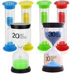 STONCEL Hourglass Sand Timer,Sandglass Sand Clock Timer 1min / 3mins / 5mins / 10mins/20mins/30mins, Kids Toothbrush Timer for Children Playing Games Classroom Kitchen Office Decoration