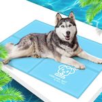 Mora Pets Dog Cooling Mat Gel Cooling Mat for Dogs 120 x 80 CM Self Cooling Pet Bed for Cat and Puppy Pressure Activated Cooling Pad for Large Medium Small Dogs in XX-Large 47.2 x 31.5 inch