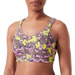 Champion Women's Shock Absorber S4490-Active Multi Sports Bra, Brown Allover, 34C