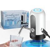 Automatic Water Dispenser Pump for 20 Litre Bottle | Portable C Type USB Rechargeable Water Pump Dispenser for Home, Office | Water Can Pump for 20 Litre| 1 Year Warranty, White