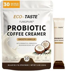 ECO-TASTE Probiotic Coffee Creamer, Smooth Vanilla, 30 Stick Packs