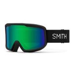 SMITH Frontier Goggles with Carbonic-x Lens – Performance Snowsports Goggles with Replaceable Lens for Skiing & Snowboarding – for Men & Women – Black + Green Sol-X Mirror Lens