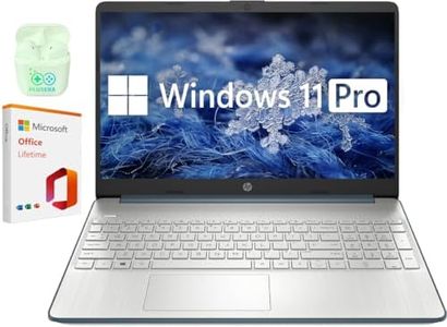 HP 15.6" Business & Student Laptop Computer, Intel Core i3, Windows 11 Pro Laptop with Microsoft Office Lifetime License, Copilot AI Ready, Plusera Earphones (Intel Core i3, 32GB RAM | 1TB SSD)