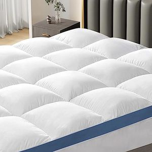 Texlux Mattress Quilted Topper New Gussat Type of Mattress Topper, Size-Twin,Color-Dark Blue