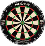 Nodor SupaMatch 3 Bristle Dartboard with Staple-Free Wiring System Significantly Reducing Bounce Out