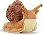 FRANKIEZHOU Realistic Snail Stuffed Animal-Brown 15.7",Snail Plush Toy, Snail Stuffed Animal,Soft Durable Cute,Toy for Boy,Girl Toys,Gifts for Kids,Room Decor,Hugging Toy