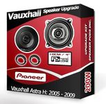 Astra H Speaker upgrade Rear Door Pioneer car speakers 4" 10cm 210W