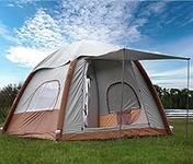 Umbalir Inflatable Camping Tent with Pump, Easy Setup 4 Season Glamping Tent with High Performance Inflatable Structure, 2-4 Persons Waterproof Windproof Outdoor Self-Supporting Air Tent