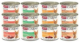 animonda Carny Kitten Wet Cat Food - Variety Pack, 200g (Pack of 12)