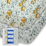 Graco Pack and Play Sheets Fitted, TotBasic Ultra Soft Mini Crib Sheets Boy, Neutral Pack N Play Mattress Sheets Hypoallergenic and Soothing, Premium Jersey Playrad Sheets, 2 Pack