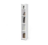 Bestar Small Space 10“ Narrow Shelving Unit in White