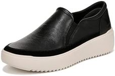 Vionic Women's Platform Trainers Slip on Kearney Shoes with Arch Support Wide Fit Black