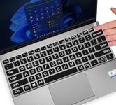 Large Letters Keyboard Cover for 2024 2023 Dell Inspiron 16" 5620 5625 5630 5635 7620 7630 7635, Inspiron 14 5430 5410 5415 5418 5420 5425 7415 7420 7425 7430 7435, Latitude 3320 3420 14 inch -Black